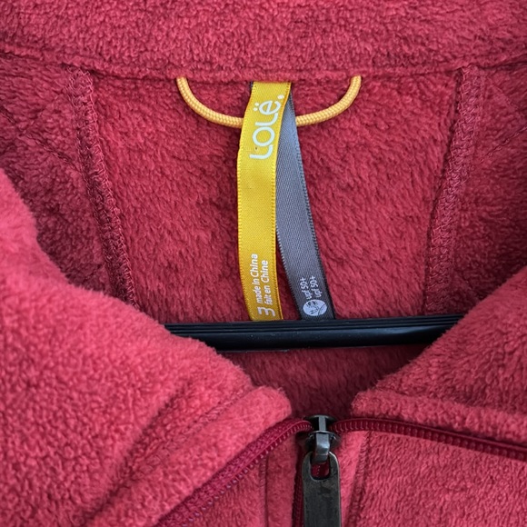 Lole Womans Active Jacket Stretch Full Zip UPF 50+ Burnt Orange Longsleeve Sz L - Picture 2 of 4